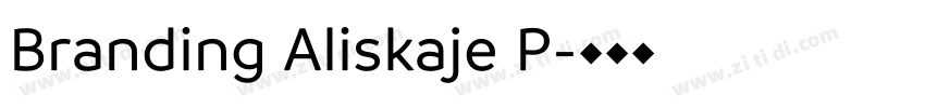 Branding Aliskaje P字体转换